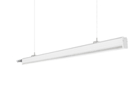 Interchangeable modules and tool-free assembly IP54 LED linear trunking system